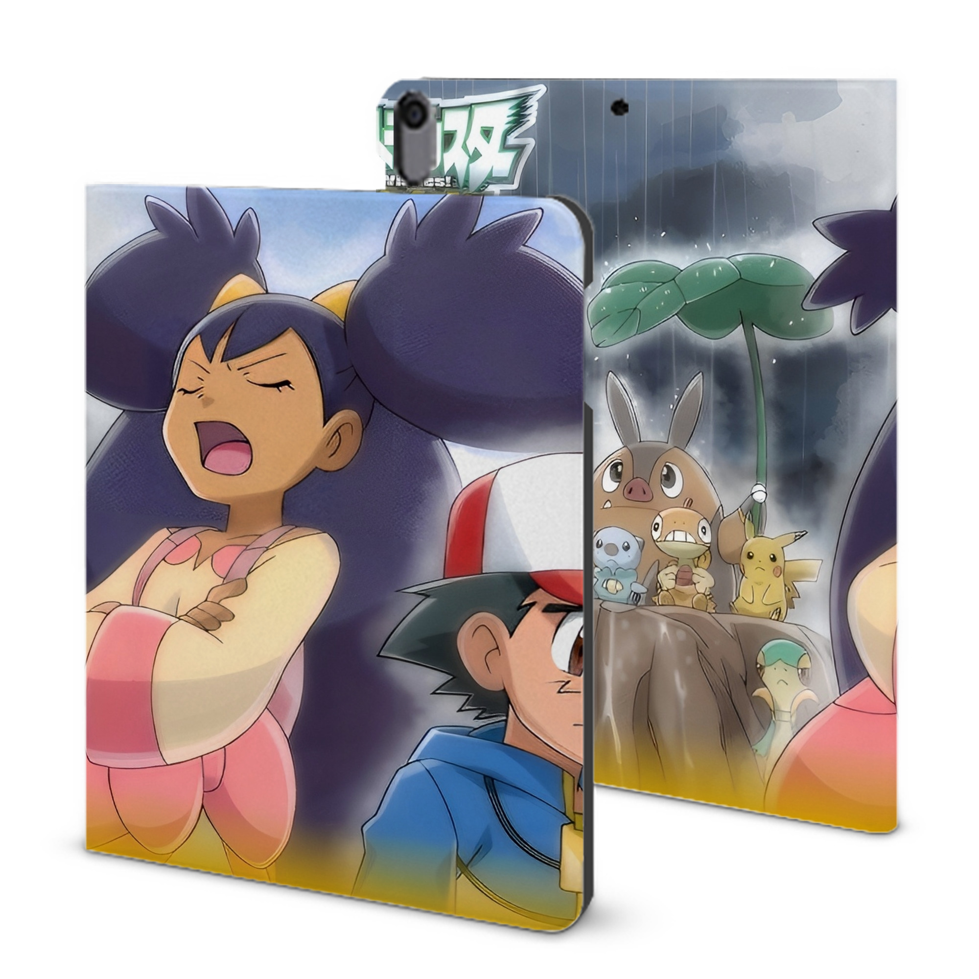 （画像用） ポケットモンスター Pokémon IPad ケース ブック型 PUレザー TPU 耐衝撃 軽量 薄型 ペン収納なし 全面保護 IPad 各モデル対応